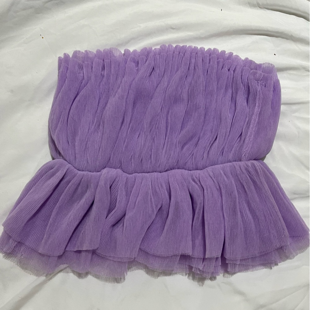 Lavender Tulle top